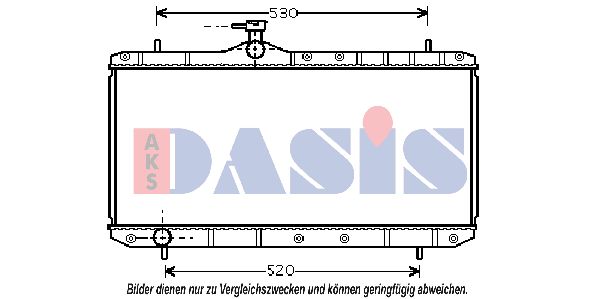 AKS DASIS Радиатор, охлаждение двигателя 322006N